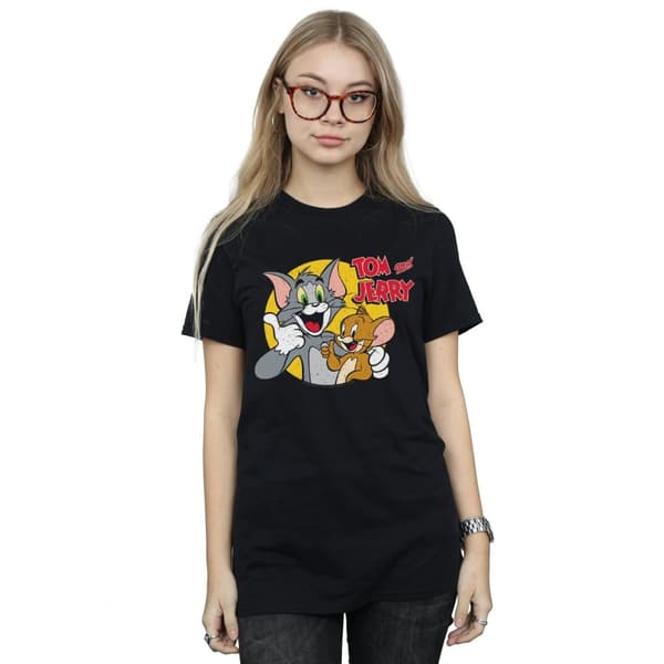 Tom And Jerry Womens/Ladies Thumbs Up Cotton Boyfriend T-Shirt