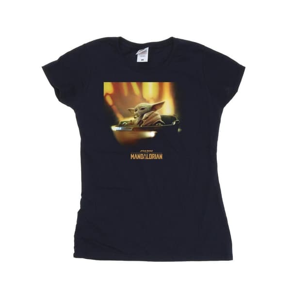 Star Wars Womens/Ladies The Mandalorian Grogu Painted Cotton T-Shirt