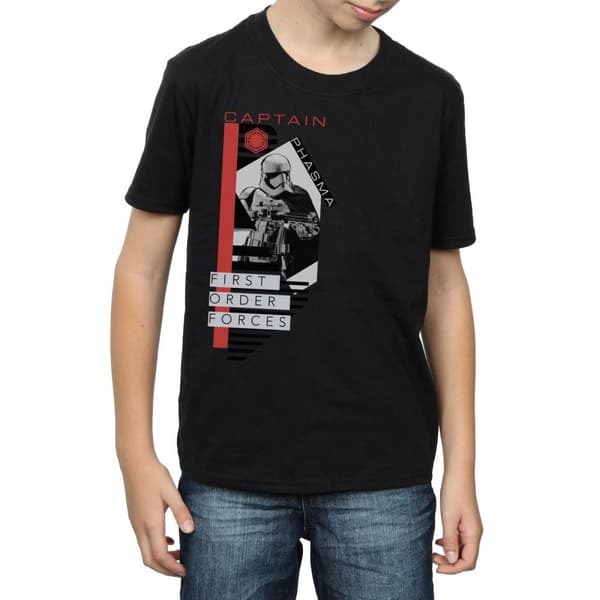 Star Wars Boys The Last Jedi Captain Phasma T-Shirt