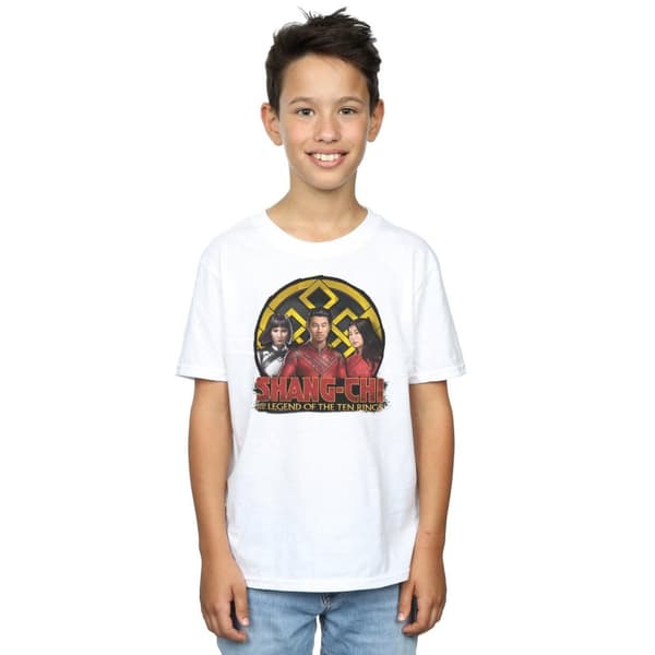 Marvel Pojkar Shang-Chi och legenden om de tio ringarna - T-shirt med grupplogotyp och emblem