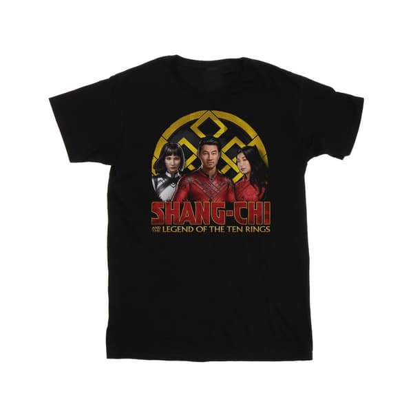 Marvel Pojkar Shang-Chi och legenden om de tio ringarna - T-shirt med grupplogotyp och emblem