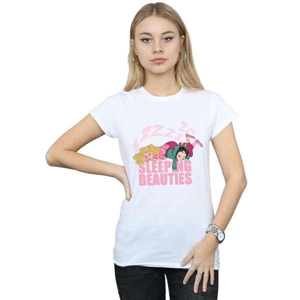 Disney Womens/Ladies Wreck It Ralph Aurora And Vanellope Cotton T-Shirt