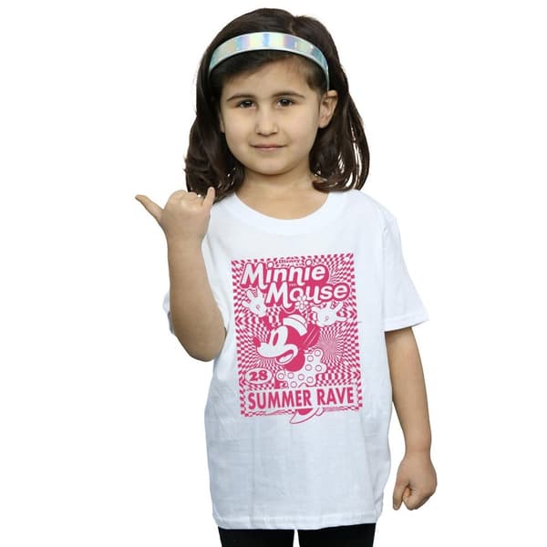 Disney Minnie Mouse Summer Party T-shirt i bomull för flickor