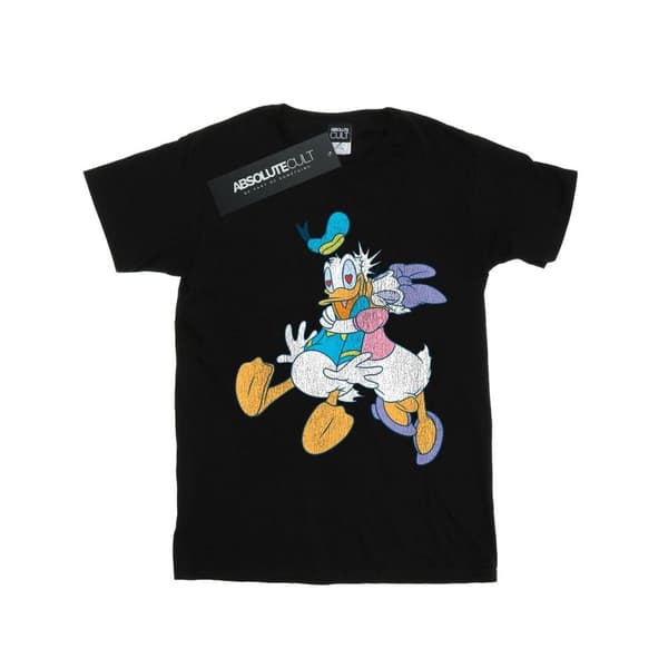 Disney Donald And Daisy Duck Kiss T-shirt i bomull för flickor