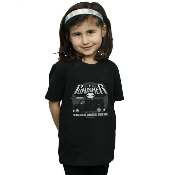 Marvel Girls The Punisher Battle Van Cotton T-Shirt