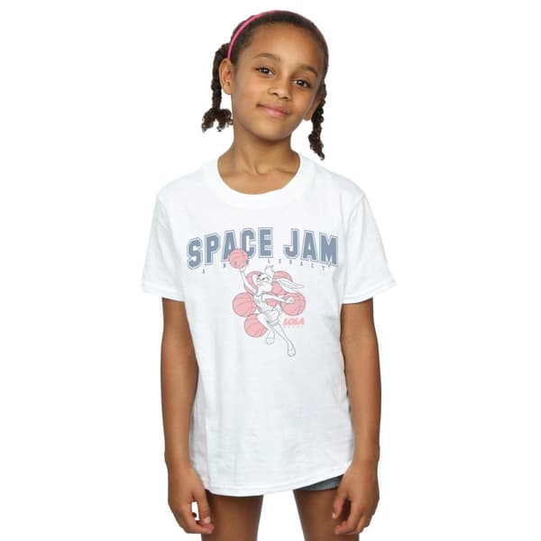 Space Jam: A New Legacy Lola Collegiate T-shirt i bomull för flickor