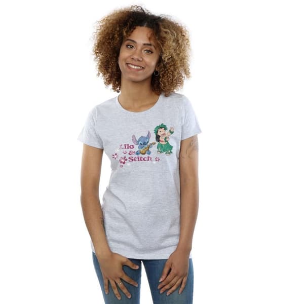 Disney Womens/Ladies Lilo And Stitch Hawaii Cotton T-Shirt