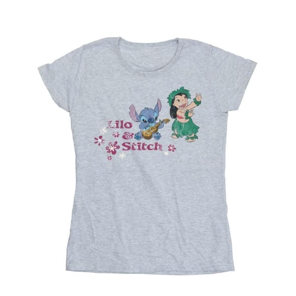 Disney Womens/Ladies Lilo And Stitch Hawaii Cotton T-Shirt