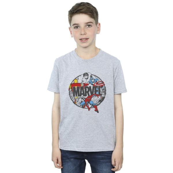Marvel T-shirt med cirkelformad karaktär från Comics för pojkar