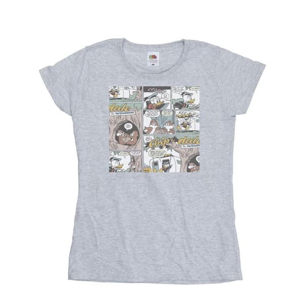 Disney Womens/Ladies Chip ´n Dale Comic Cotton T-Shirt
