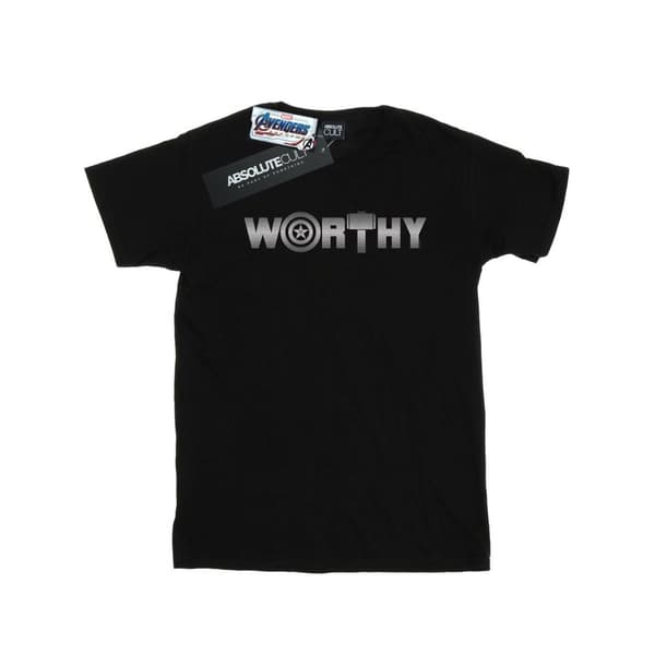 Marvel Mens Avengers Endgame Worthy T-Shirt Black 5XL