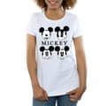 Miniatyrbild 3 av 5: Disney Dam/Tjej Musse Pigg - T-shirt i bomull med fyra huvuden