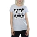 Miniatyrbild 3 av 5: Disney Dam/Tjej Musse Pigg - T-shirt i bomull med fyra huvuden