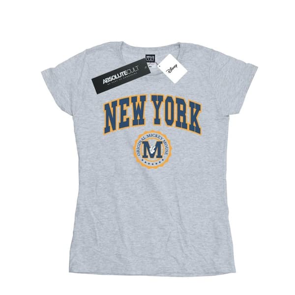 Disney Dam/Tjej Musse Pigg New York Seal T-shirt i bomull