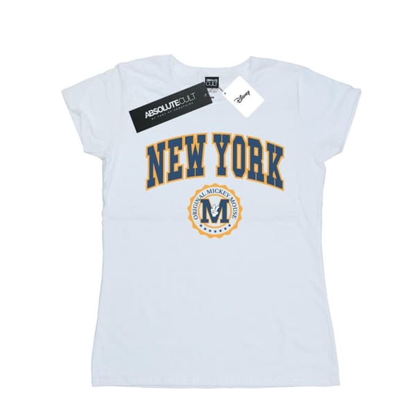 Disney Dam/Tjej Musse Pigg New York Seal T-shirt i bomull