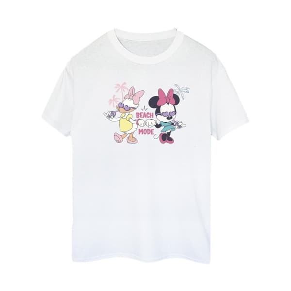 Disney Dam/Tjej Minnie Daisy Beach Mode Boyfriend T-shirt i bomull