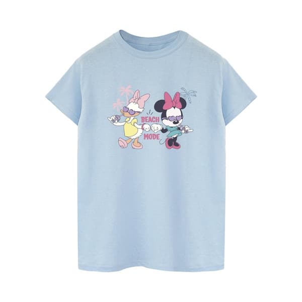 Disney Dam/Tjej Minnie Daisy Beach Mode Boyfriend T-shirt i bomull