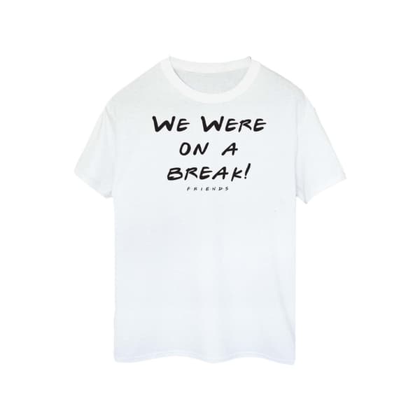 Friends Womens/Ladies We Were On A Break Text Cotton T-Shirt