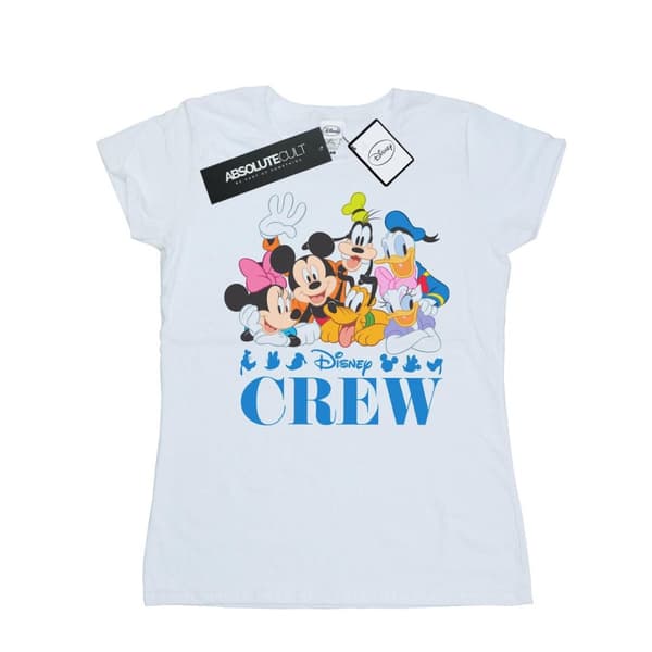 Disney Womens/Ladies Mickey Mouse Disney Friends Cotton T-Shirt