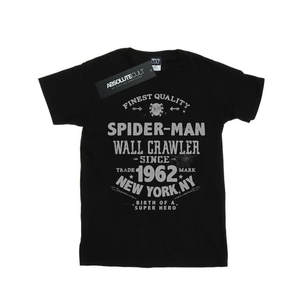 Marvel Spider-Man Finest Quality T-shirt för pojkar Black 7-8 Years