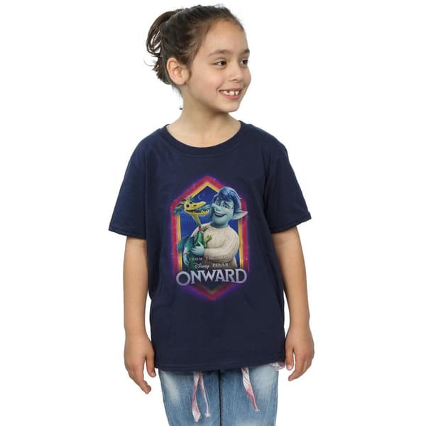Disney Flickor Onward Laurel And Blazey Crest bomulls t-shirt