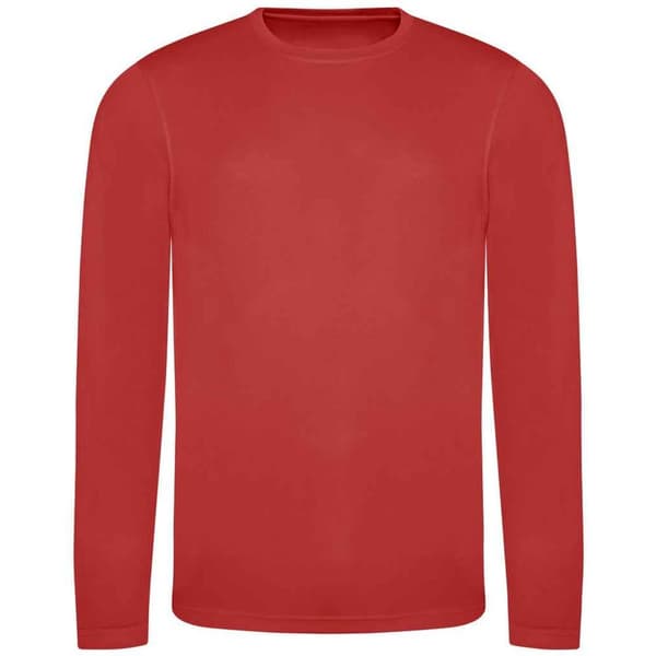 AWDis Cool Mens Moisture Wicking Long-Sleeved T-Shirt
