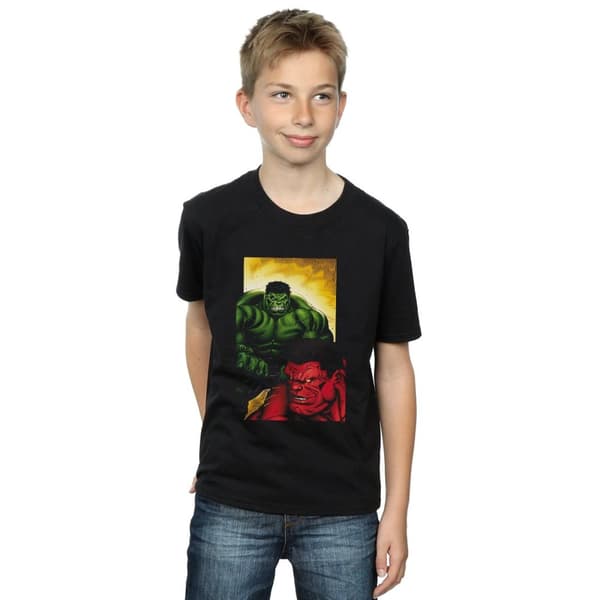 Marvel Röd Hulk mot grön Hulk - T-shirt för pojkar