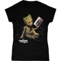 Pikkukuva 2 / 4: Marvel Womens/Ladies Guardians Of The Galaxy Groot Tape Cotton T-Shirt