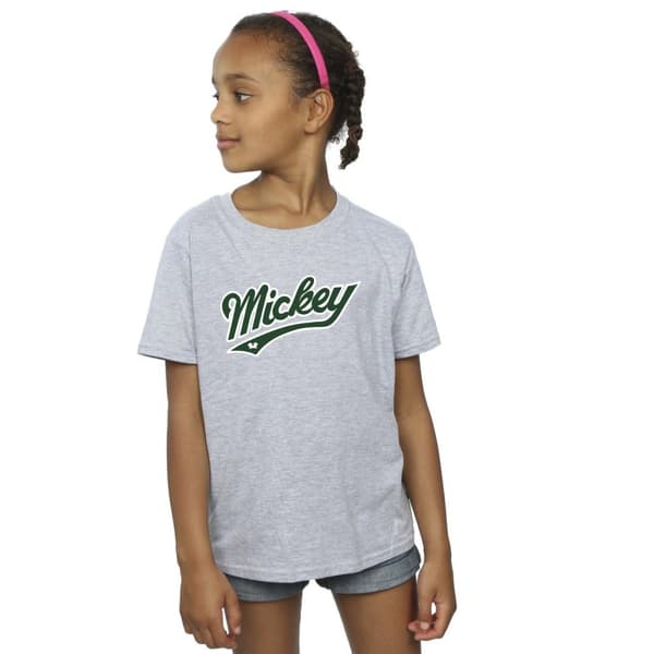 Disney Girls Mickey Mouse Bold Cotton T-Shirt