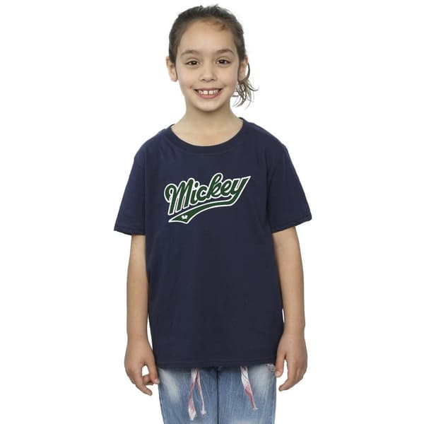 Disney Girls Mickey Mouse Bold Cotton T-Shirt