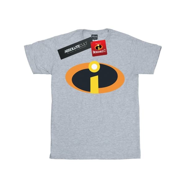 Disney Womens/Ladies The Incredibles Costume Logo Cotton Boyfriend T-Shirt