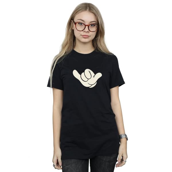 Disney Dam/Tjej Musse Pigg Skate Bomull Boyfriend T-shirt