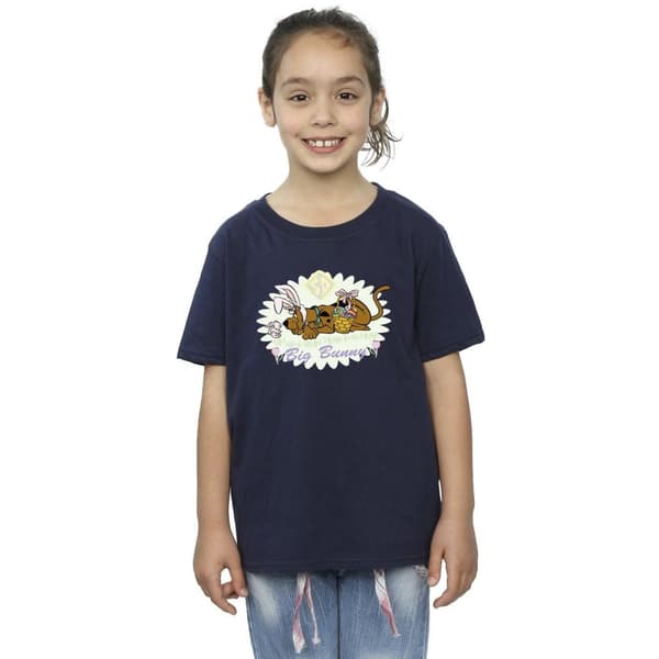 Scooby Doo T-shirt i bomull med stor kanin för flickor