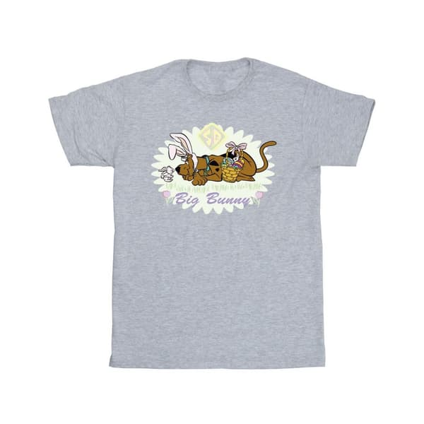 Scooby Doo T-shirt i bomull med stor kanin för flickor Sports Grey 12-13 Years