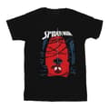 Miniatyrbild 1 av 5: Marvel T-shirt i bomull med hängande skiss av Spider-Man för flickor
