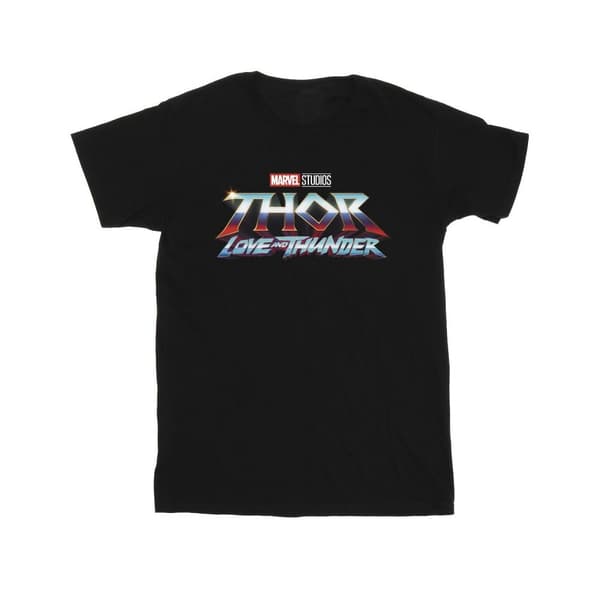 Marvel Mens Thor Love And Thunder Logo T-Shirt