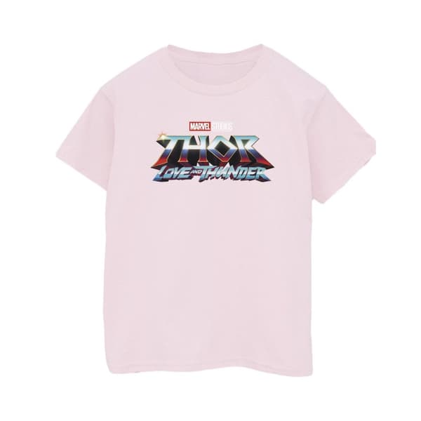 Marvel Mens Thor Love And Thunder Logo T-Shirt