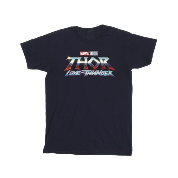 Marvel Mens Thor Love And Thunder Logo T-Shirt