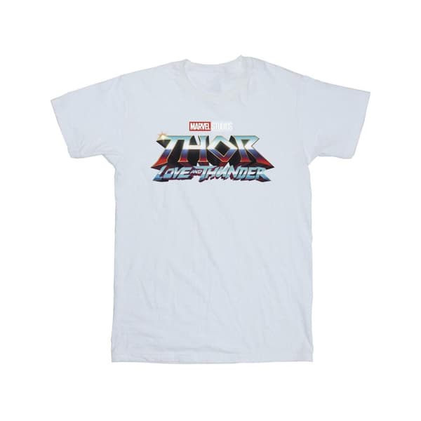 Marvel Mens Thor Love And Thunder Logo T-Shirt