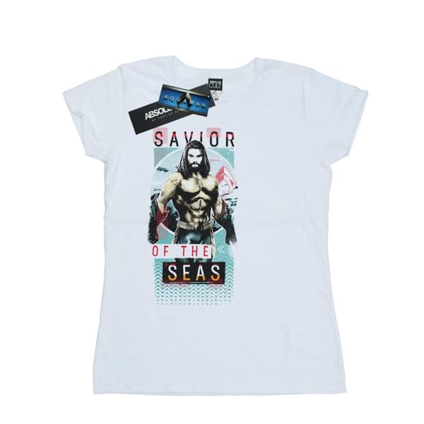 DC Comics Womens/Ladies Aquaman Saviour Of The Seas Cotton T-Shirt