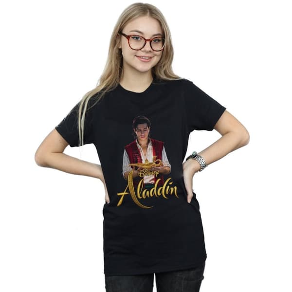 Disney Womens/Ladies Aladdin Movie Aladdin Photo Cotton Boyfriend T-Shirt