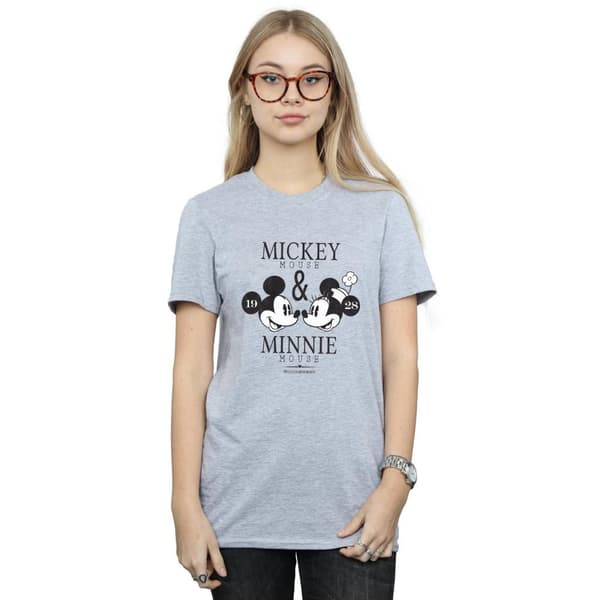 Disney Dam/Tjej Musse och Mimmi Pigg Mousecrush Mondays Bomull Boyfriend T-shirt