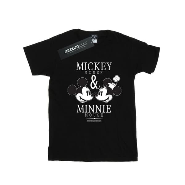 Disney Dam/Tjej Musse och Mimmi Pigg Mousecrush Mondays Bomull Boyfriend T-shirt