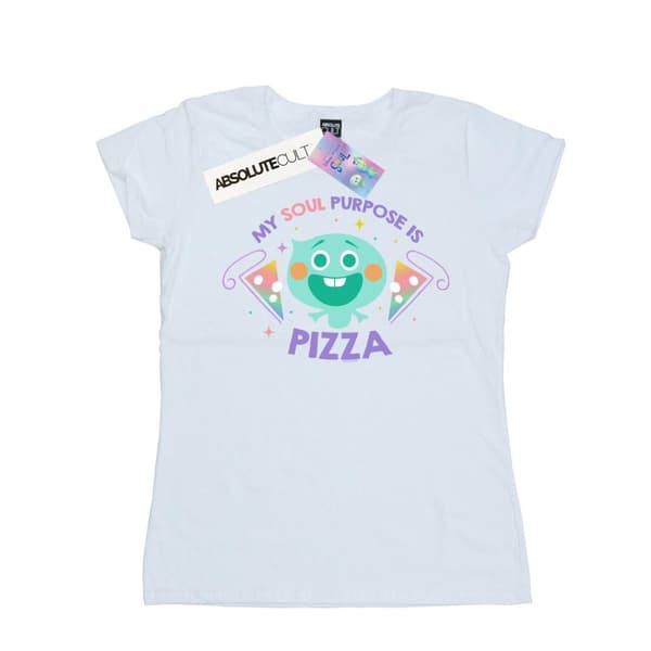 Disney Womens/Ladies Soul 22 Soul Purpose Is Pizza Cotton T-Shirt