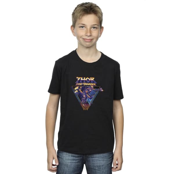 Marvel Pojkar - Thor Love And Thunder Triangle T-shirt med logotyp