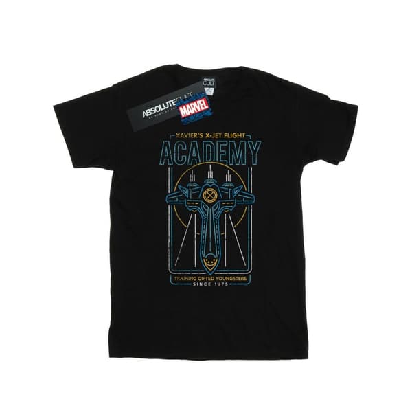 Marvel X-Men Xavier´s Flight Academy bomulls-T-shirt för flickor Black 7-8 Years