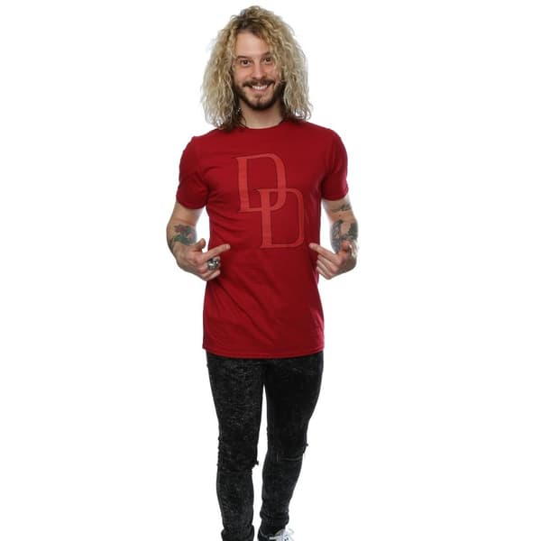 Marvel Mens Daredevil DD Logo T-Shirt