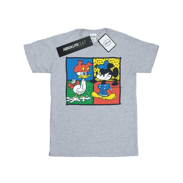 Disney Girls Mickey Mouse Donald Clothes Swap Cotton T-Shirt