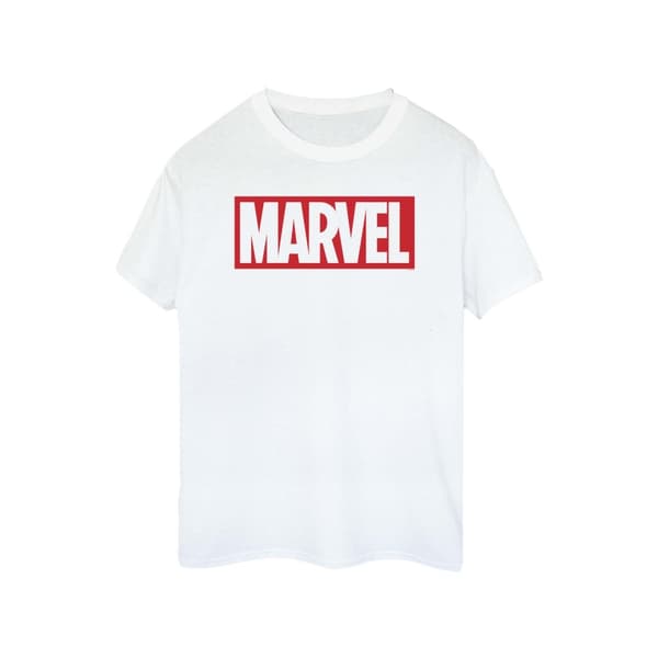 Marvel Comics Kvinnor/Damer Classic Logo Cotton T-Shirt med klassisk logotyp