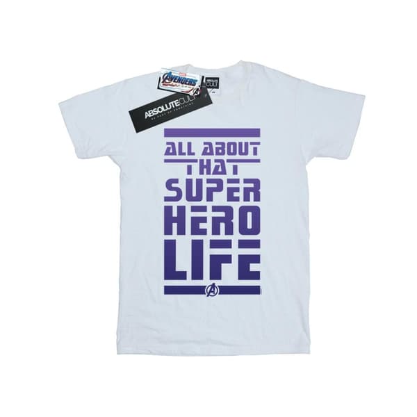 Marvel Dam/kvinnor Avengers Endgame Superhero Life Boyfriend T-shirt i bomull